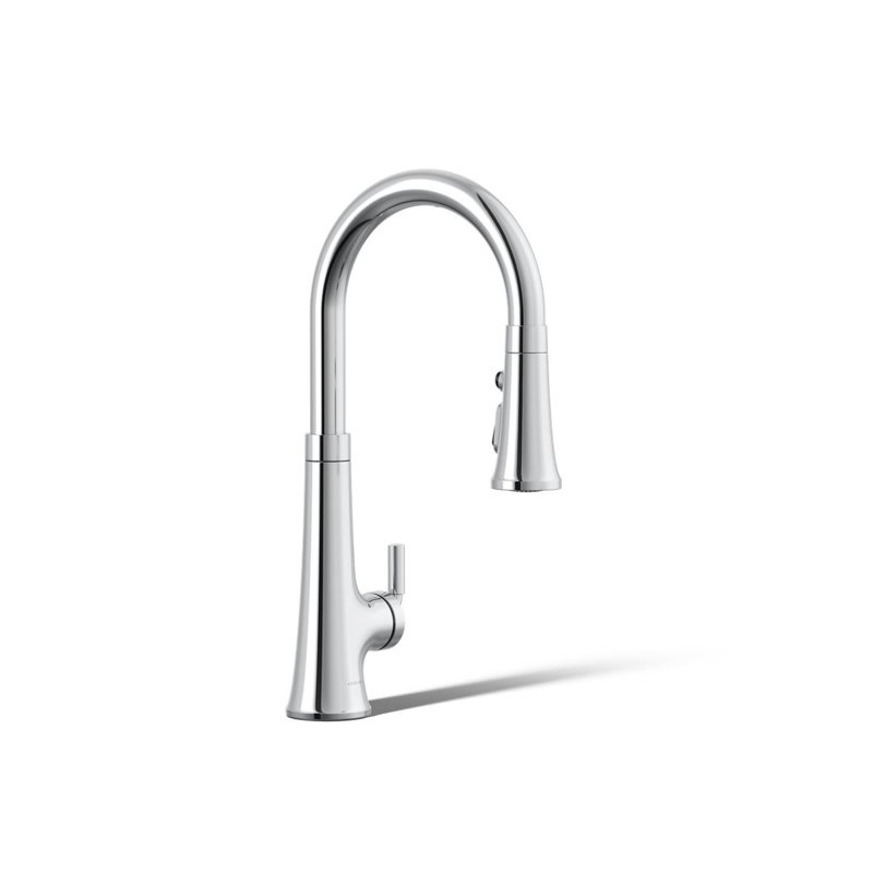 Tone™ Touchless Pull-Down Kitchen Sink Faucet with Voice Activation and Three-Function Sprayhead, Polished Chrome