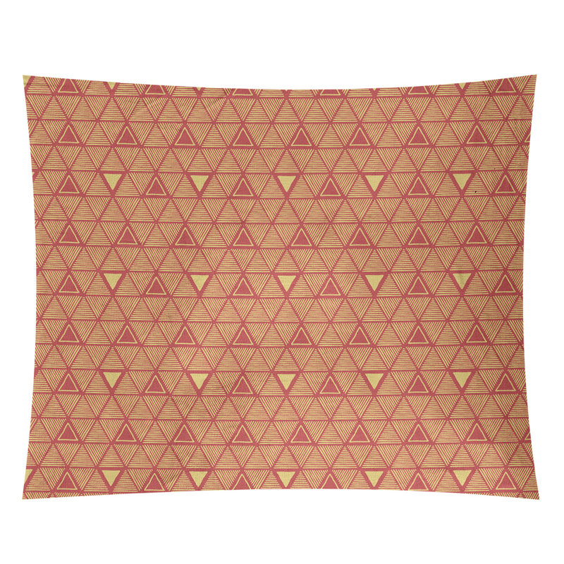 Tapisserie, H 27,5 po x l 37,5 po, Rouge/jaune