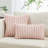 Faux Fur Lines Striped Faux Fur Reversible Throw Pillow-819191867