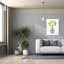 «Epic Graffiti» «Lemon Chinoiserie 2 V2» par Farida Zaman, art mural sur toile, 26 po x 34 po-1937207642