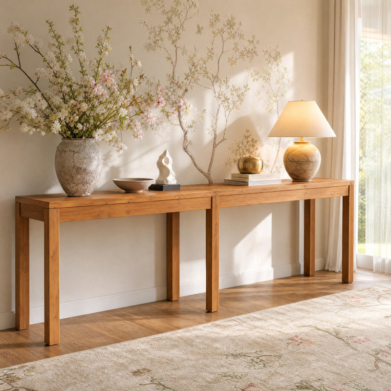 95 Inch Extra Long Wood Sofa Table