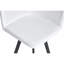 Ensemble de table de salle à manger 7 pièces rectangulaire, plateau de table fixe en grain de bois bicolore et en triamine noire avec 6 chaises en cuir ciré à l'huile blanche, ensemble de table de cuisine moderne pour 6 personnes, idéal pour les petits espaces, les appartements-271353910
