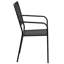 Fauteuil de patio intérieur / extérieur en acier à dossier carré Oia-22948753