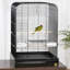 Cage à oiseau en acier avec porte-repas Kalinowski-752977441