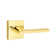 Emtek Privacy Leverset w/ Square Rosette and Helios Lever