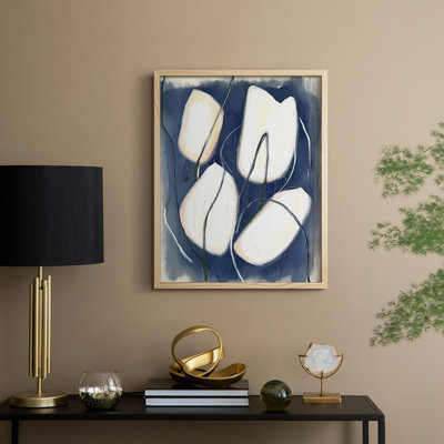Reproduction encadrée FLORAL Series DCCV III - bois massif
