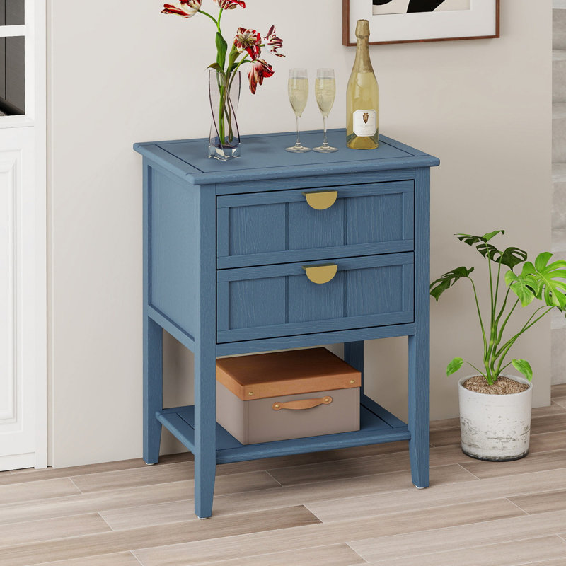 Table d'appoint de style américain, Bleu