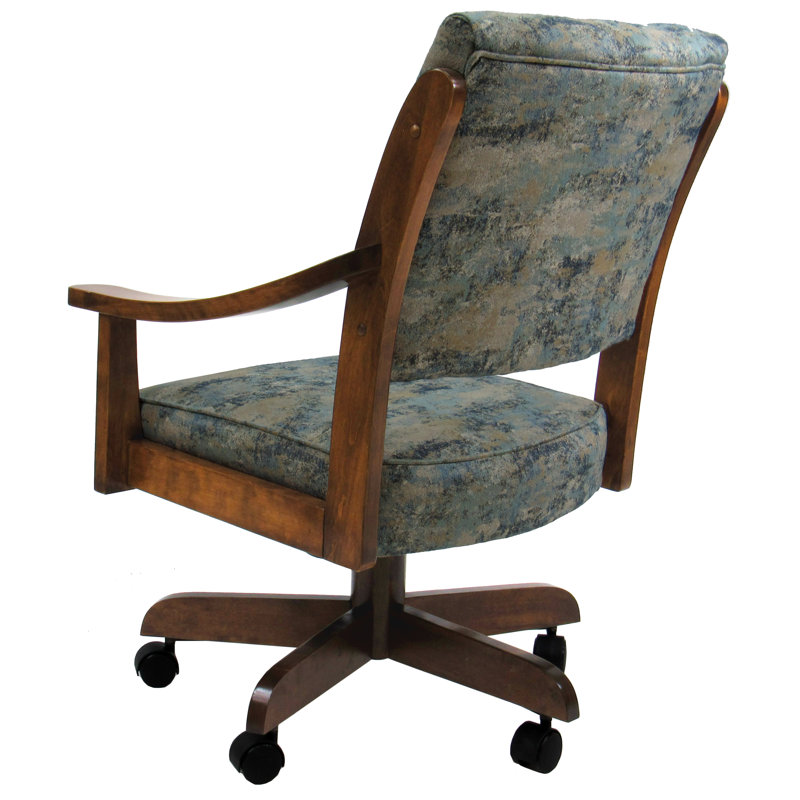 Chaise pivotante en bois Miriam, Marron clair, Ciel poétique