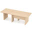 Ensemble de tables basses modulables de 2 centres en L pour petits espaces