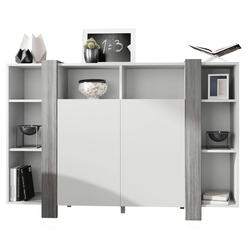 Abbie-May 149cm Sideboard, Matt White/Avola Anthracite