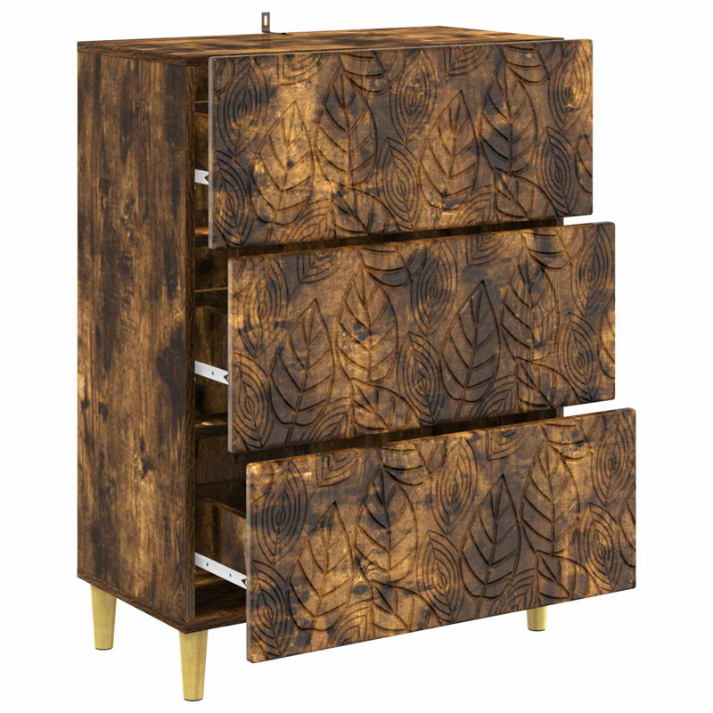 Rectangle Accent Chest, Smoked Oak