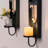 Wooden Modern Art Wall Candle Holder