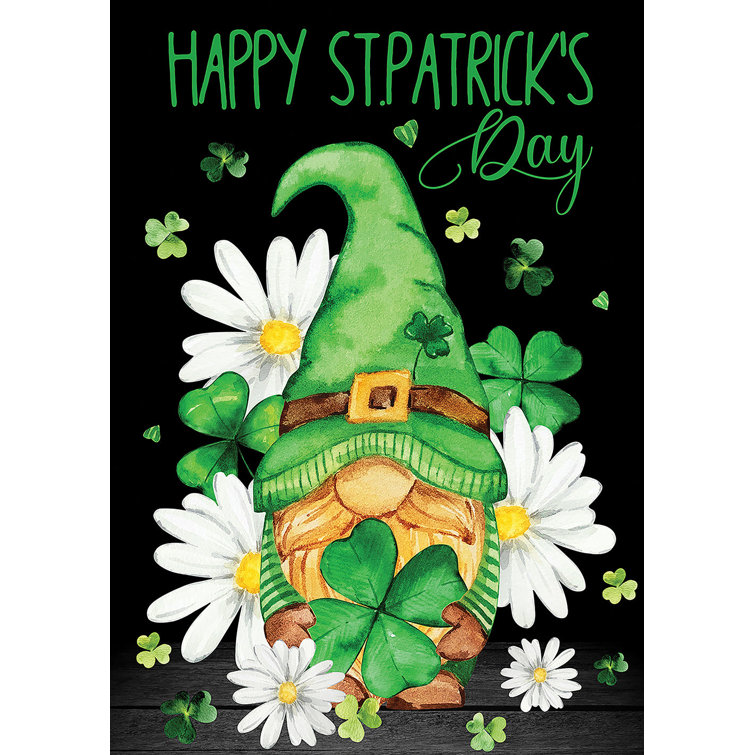 Double Sided Polyester St. Patrick's Day Garden Flag