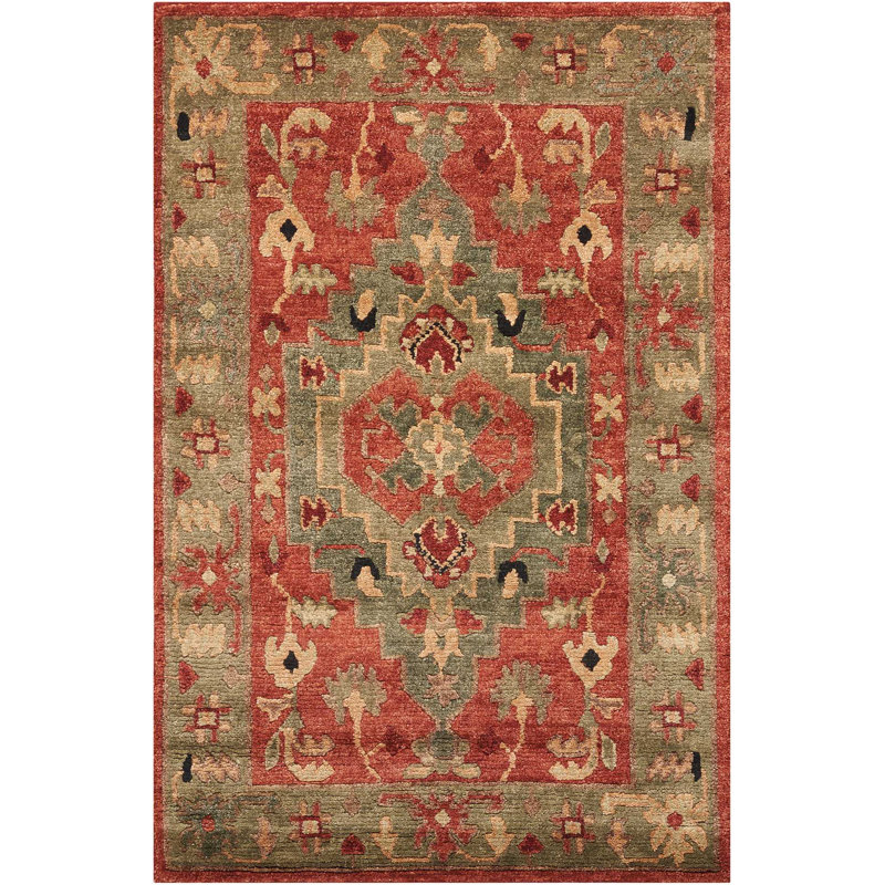 Nourison Tekita Traditional Indoor Rug, Rust, 8'6" x 11'6"