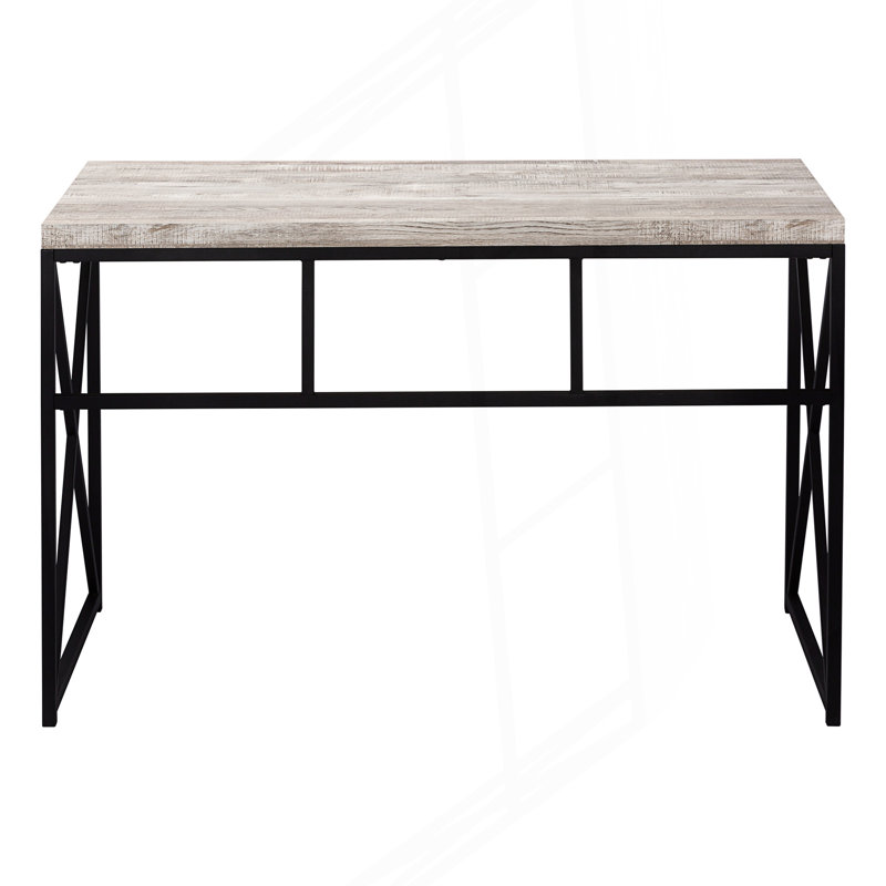 Bureau d'ordinateur à domicile, table d'écriture, Taupe/Black