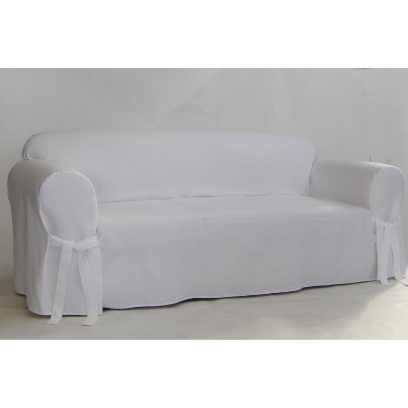 Cotton Box Cushion Sofa Slipcover