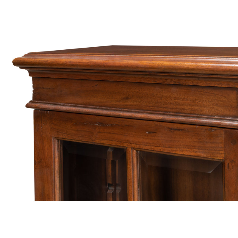 Morgan Solid Wood Bookcase, Walnut/Dark Brown