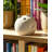 Sagebrook Home's Charming 5-Inch Stoneware Kitty Orb – White