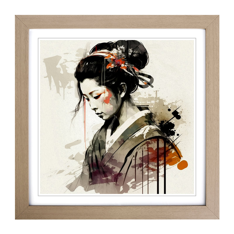 Single Picture Frame Print on Wood, Oak