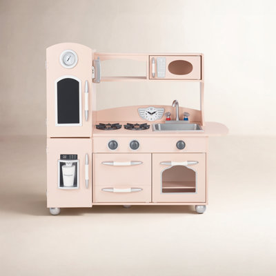 Teamson Kids Retro Play Kitchen with Chalkboard