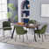 Phillipe Modern Fabric Upholstered Dining Chair with Spring