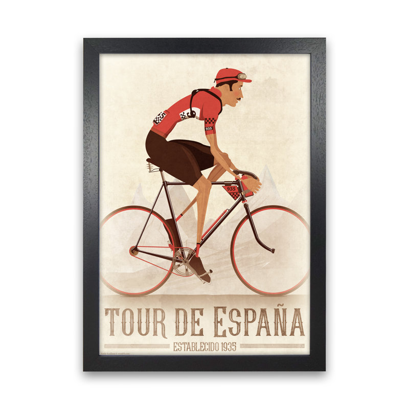Spanish Tours - Print, Black Framed, 42cm H x 30cm W x 3cm D