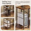 Aaleeyah L Shaped Farmhouse Computer Desk, 75 Inch Reversible Corner Office Desk with Shelves-2032686198