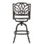 Tabouret de bar pivotant en fonte d'aluminium durable avec hauteur réglable et sièges confortables, parfait pour une utilisation intérieure et extérieure.