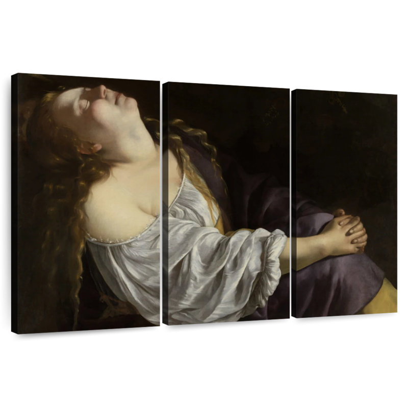 Adella Mary Magdalene en extase 1611, H 48 po x l 74 po