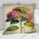 Pink Hydrangea II - Floral Printed Throw Pillow
