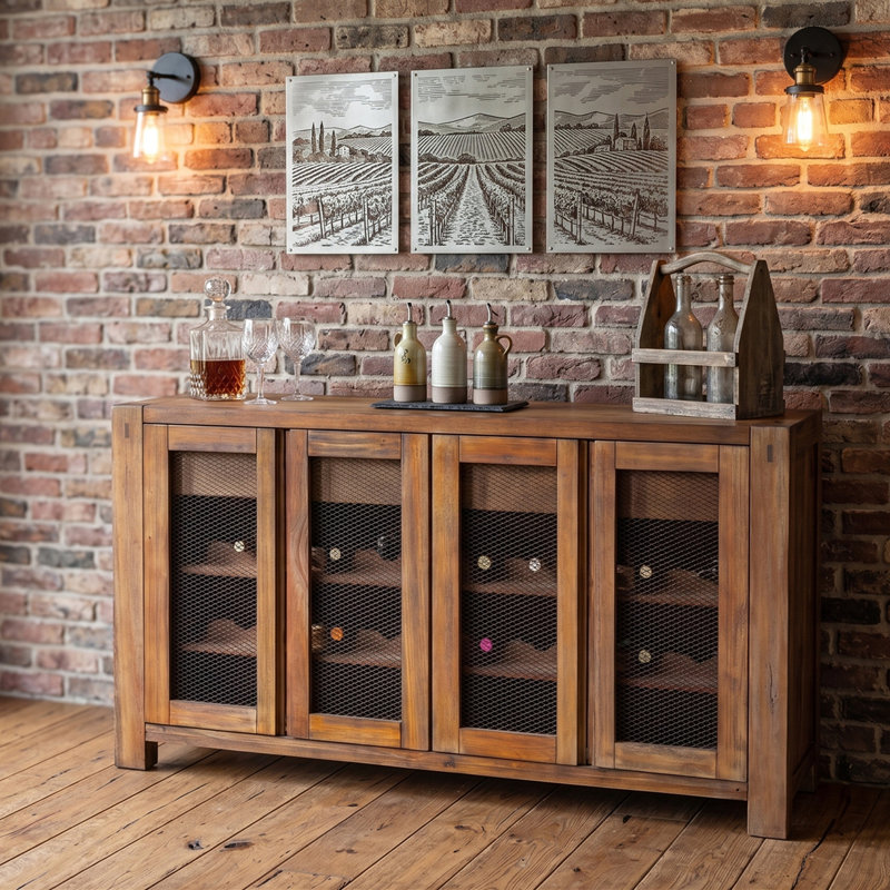 Natural Multifunction Sideboard & Console