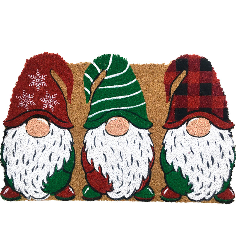 Paillasson Holiday Gnomes, L 24 po x L 36 po