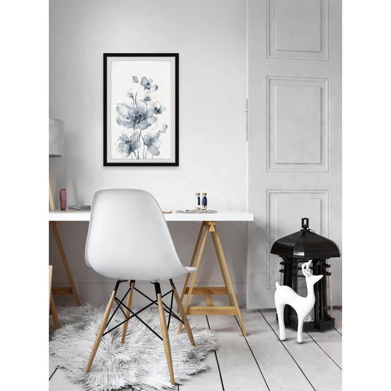 «Melting White Poppies», reproduction encadrée, H 12 po x l 8 po x P 1,5 po
