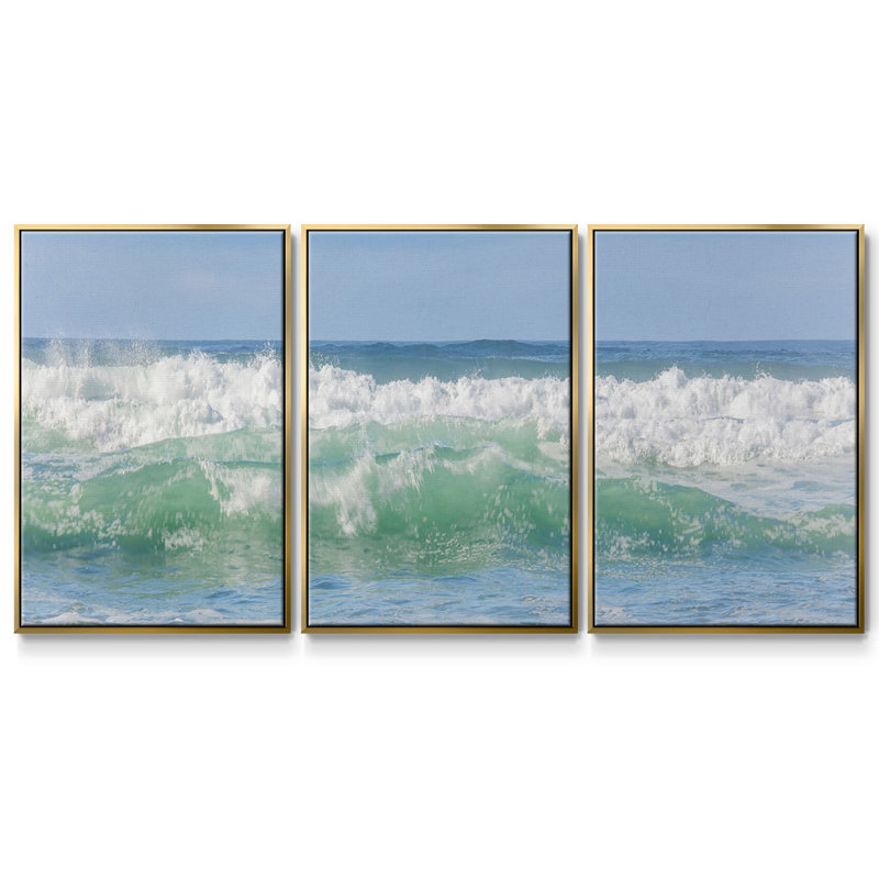 Wave Wave 3 pièces, Or, H 40 po x l 78 po x P 2 po