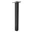 Mailbox Post In-Ground Steel Mailbox Post Kit with Plate 43 in Black