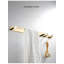 Luxury Solid Brass Chrome-Plated Bathroom Towel Rack With Hooks, Scandinavian Design Durable Towel Holder For Modern Bathroom And Shower Room