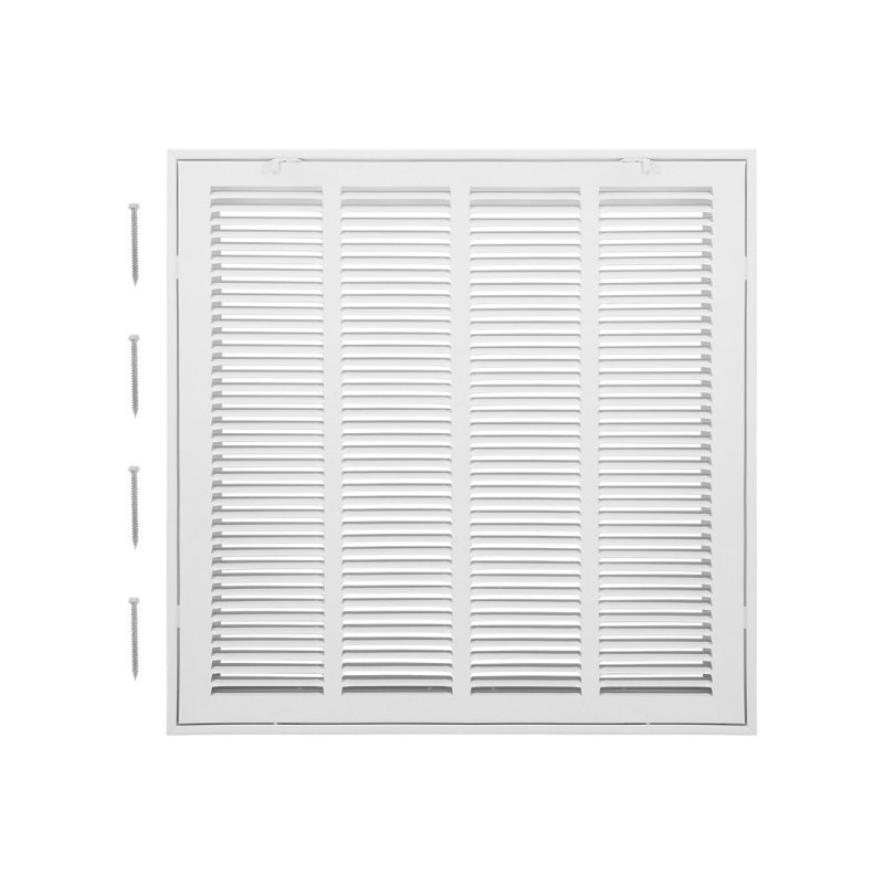 Return Air Filter Grille Fits Duct Opening Vent Cover Filter Grill, 22.6" H x 22.6" W x 1.6" D