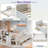 Matthes With Desk And Storage Shelves, Built-in Trundle And 3 Drawers-146873506