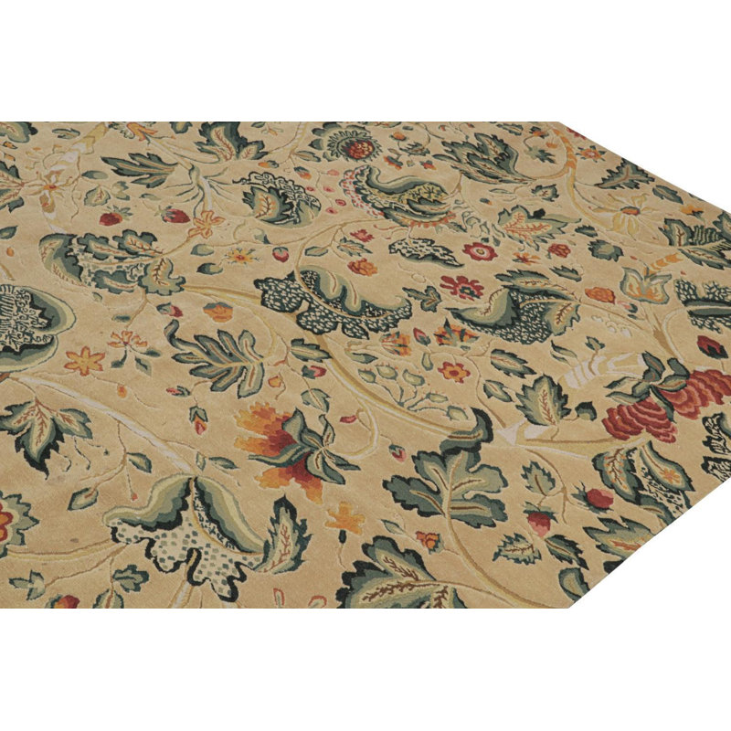 Wool Floral Area Rug