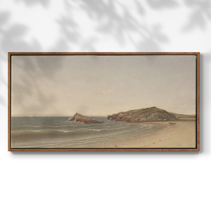 Paysage, série DC DCXVI, toile tendue avec châssis, prête à être accrochée, H 25 po x l 49 po, Noyer