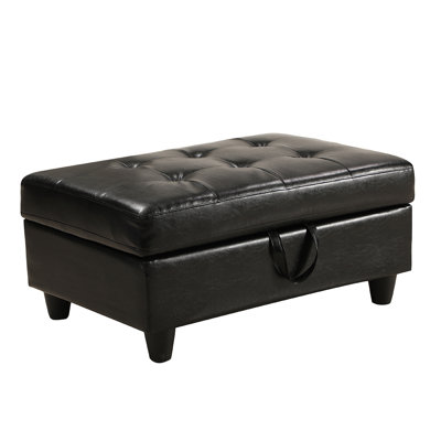 Faux Leather L-Shaped Sectional Left Hand Facing