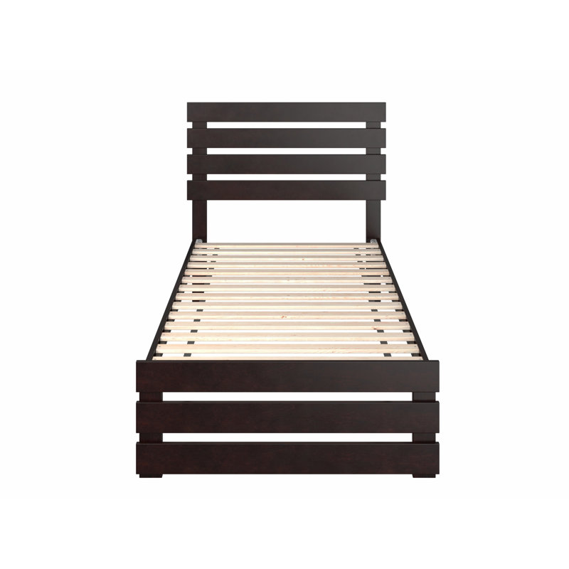 Jaqson Slat Bed, Extra-long Twin, Espresso