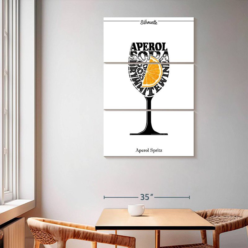 Yarlin Aperol Spritz Poster, 65" H x 42" W