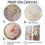 «Pink Roses Farmhouse Charm» - art mural moderne 2 panneaux-1435194067-1435194068-1435193896
