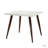 Axia Mid-century Modern Iron Rectangle Dining Table with Square optional-344650408
