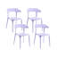 Set of 4 Garden Chairs GUBBIO Violet