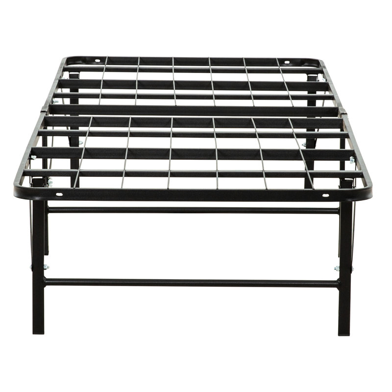 Metal Twin Bed Mattress Support - Strong, Ample Storage Option Platform Foundation, Convenience, Twin