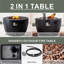 4 - Person Outdoor Seating Group With Fire Pit Table-427460156-427460146