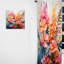 Khailee Multicoloured Ferns Collage I - Modern Velvet Curtain - Room Darkening - 1 Panel-1195888796