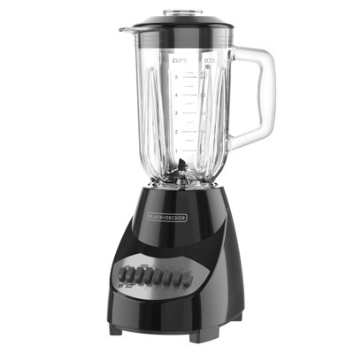 Black + Decker 10-speed Countertop Blender, 6-cup Glass Jar